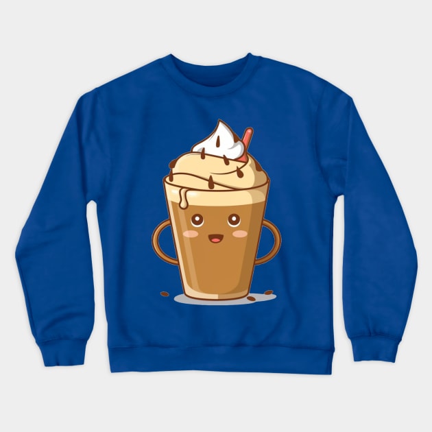 "Elixir of Indulgence: Tempting Affogato Symphony"- Coffee Food Icecream Crewneck Sweatshirt by stickercuffs